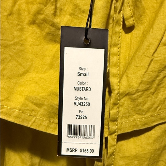 Romeo & Juliet Couture Mustard Off-Shoulder Blouse - Picture 6 of 7